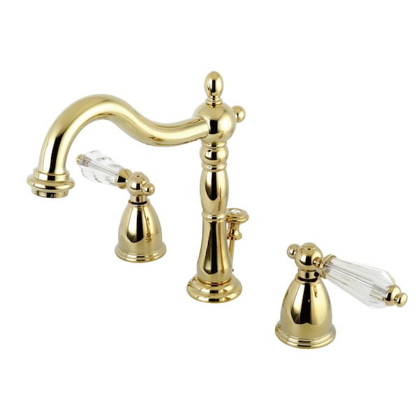 8" Widespread Bathroom Faucet, Polished Brass